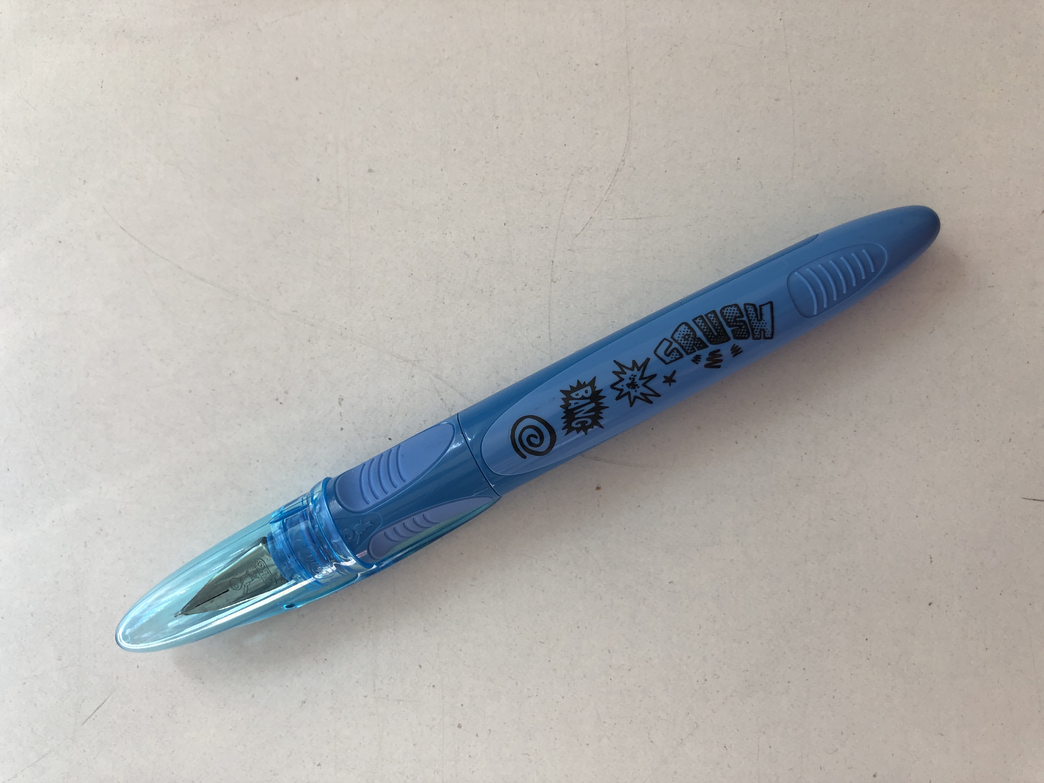 Stylo plume BIC Easy Clic rechargeable- Encre bleue - Pointe fine - Pour écriture scolaire et bureau