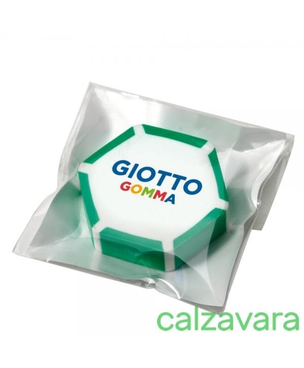 Gomme Giotto Hexagonale - Gomme blanche effaçable pour dessin et écriture scolaire