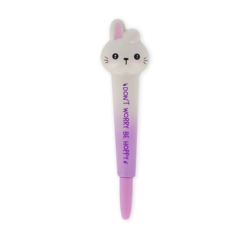 Stylo Gel Antistress Legami Bunny - Encre Noire 1 mm Papeterie Relaxation pour Bureau et École