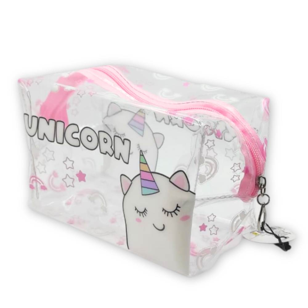 Trousse transparente - Accessoire pratique pour fournitures scolaires et de bureau