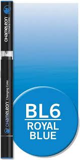 Marqueur artistique Chameleon Graphic Marker BL6 Royal Blue - Feutre à encre alcool pour dessin et illustration créative