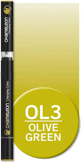 Marqueur artistique Chameleon Graphic Marker OL3 Olive Green - Feutre pour dessin et illustration créative