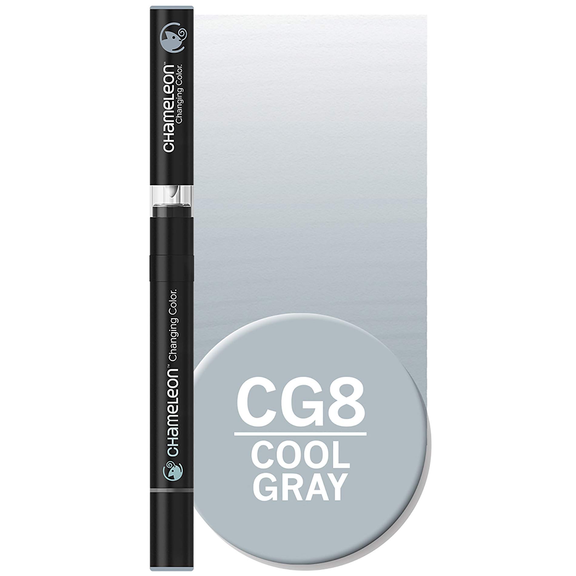 Marqueur artistique Chameleon Graphic Marker CG8 Cool Gray - Feutre à encre alcool pour dessin et illustration créative