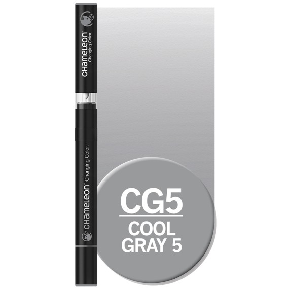 Marqueur artistique Chameleon Graphic Marker CG5 Cool Gray 5 - Feutre à encre alcool pour dessin et illustration créative