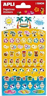 Stickers APLI Hawaiian Summer - Autocollants décoratifs pour loisirs créatifs et papeterie