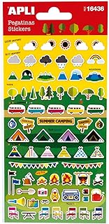 Stickers APLI - Summer Camping pour décoration et loisirs créatifs
