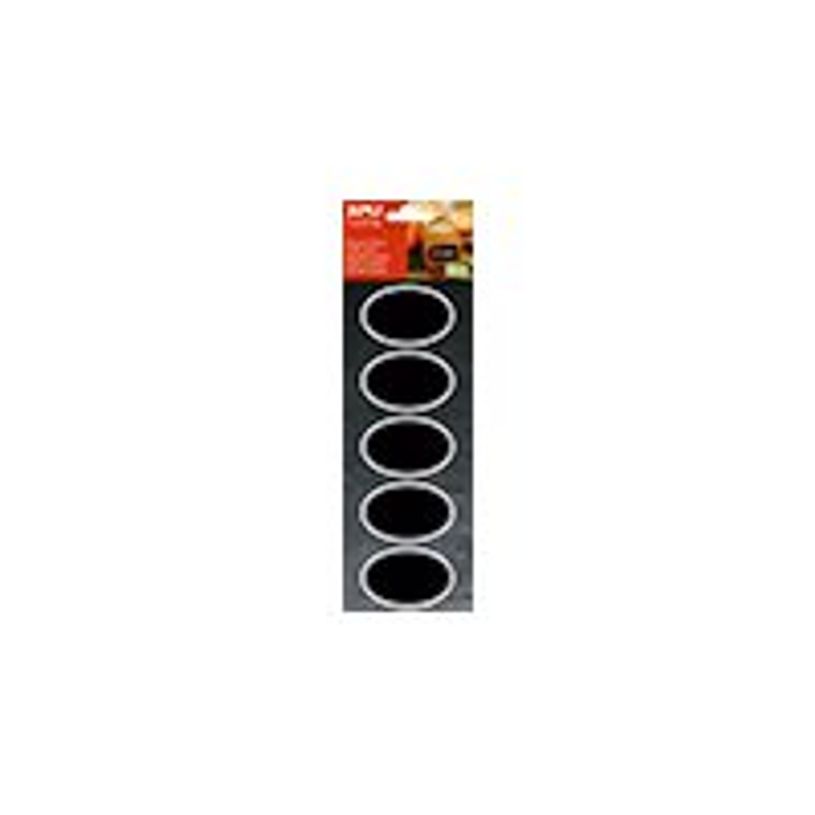 Étiquettes ardoise ovales Apli Agipa - 65 x 41 mm pour signalétique