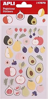 Stickers APLI Aliments fruits frais - Autocollants décoratifs pour cuisine et loisirs créatifs