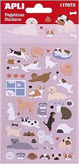 Stickers APLI Chiens - Autocollants embellissement pour papeterie et loisirs créatifs
