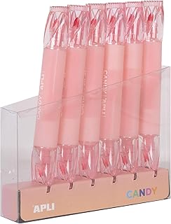 Surligneur Apli 18274 - Double Pointe Rose Fluo 5 mm et 2 mm pour Souligner et Écrire