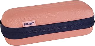 Trousse ovale semi-rigide MILAN Série 1918 - Rose, Polyester, 20x9x6,7 cm, Protection Accessoires