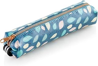 Mini trousse Miquelrius - Élastique et fermeture éclair 190x25x40mm Motif feuilles d'automne pour bureau