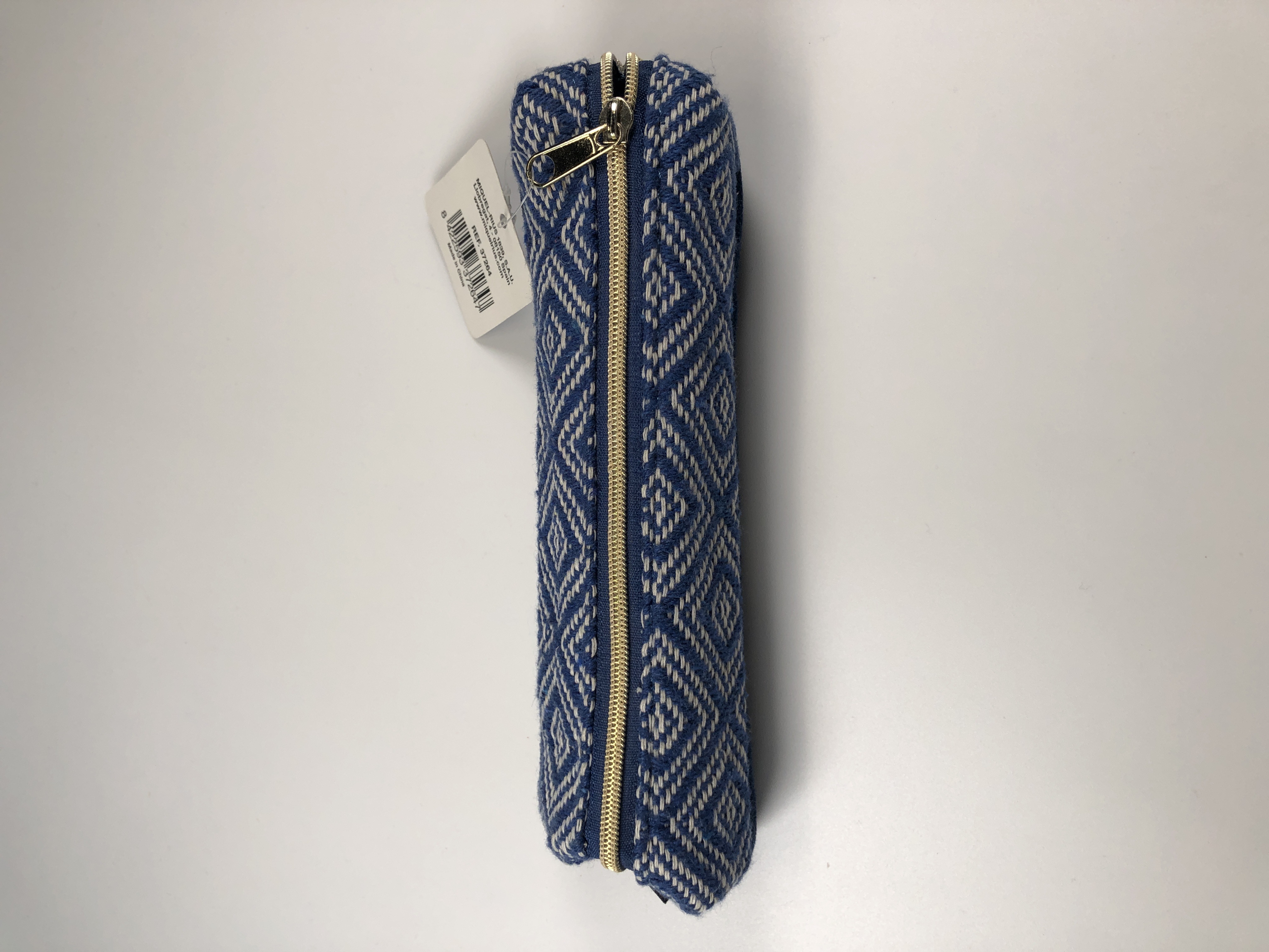 Trousse en tissu bleu - Compacte et pratique pour fournitures scolaires