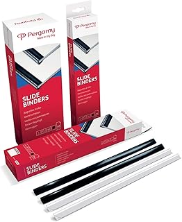 Rails de reliure 3 mm - Noir - Compatible pour documents A4 à l'unité