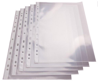 Pochette perforée proOFFICE A4 en polypropylène 75 microns transparente - pour classement et organisation bureau