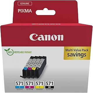 Cartouches d'encre Canon multipack pour imprimante PIXMA MG5700 - Couleurs standard pour impression bureautique et scolaire