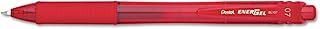 Stylo roller à gel Pentel EnerGel-X BL107 - Rouge - Pointe 0.7 mm pour écriture fluide