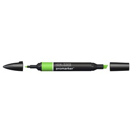 Marqueur Winsor & Newton Promarker G267 Vert Vif - Double Pointe Alcool pour Dessin et Illustration