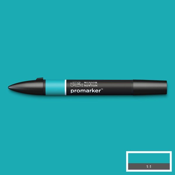 Marqueur double pointe Winsor & Newton Promarker C247 Turquoise 4 - Encre à base d'alcool pour artistes et designers