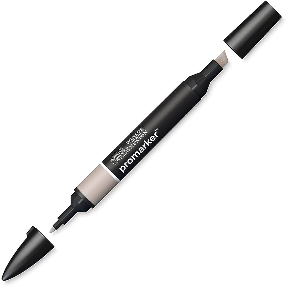 Marqueur double pointe Winsor & Newton Promarker WG2 Gris Chaud 2 - Encre à base d'alcool pour artistes et designers