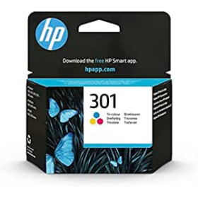 Cartouche d'encre HP 301 couleur - Impression jet d'encre - Compatible imprimantes HP pour documents couleur