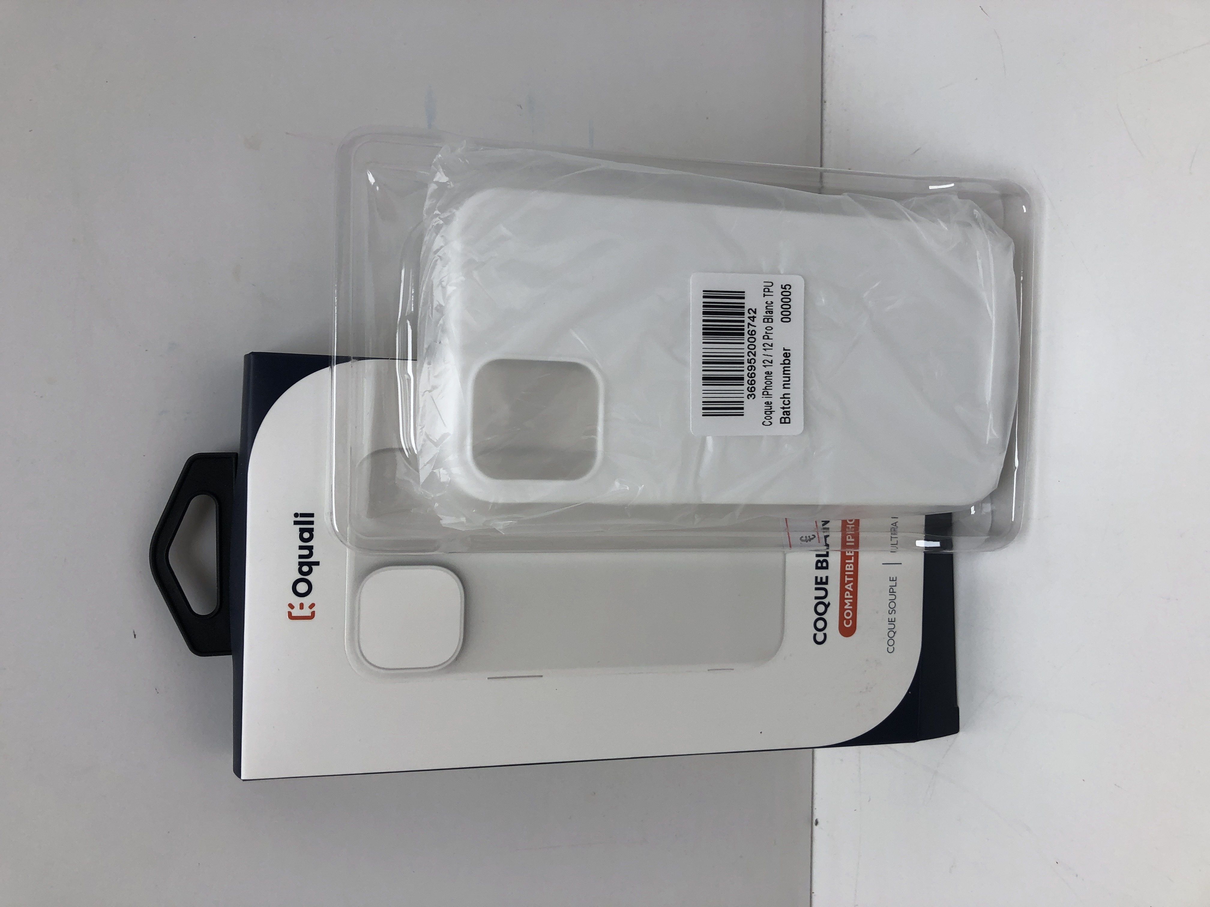 Oquali Coque iPhone 12/12 Pro Blanc