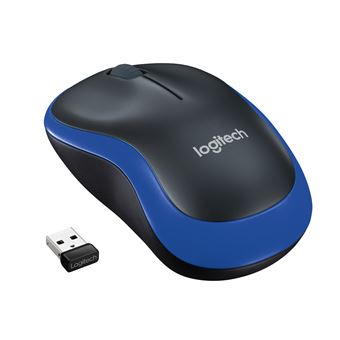 Souris sans fil Logitech M185 - Connexion sans fil, Compatibilité PC Mac Linux, Bureautique