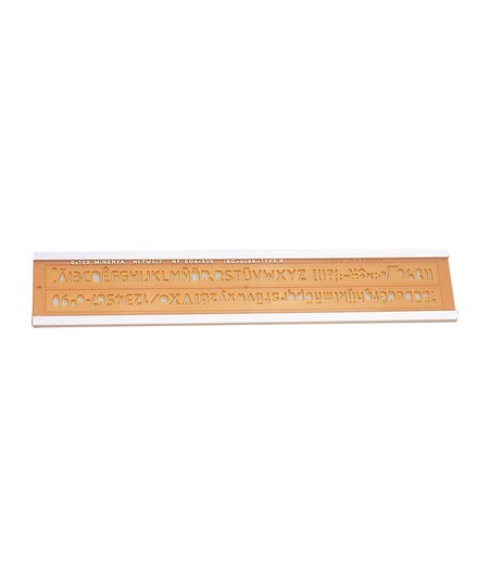 Trace lettres Minerva 1000-05D - Numéro ISO 5mm Droit pour Écriture Technique