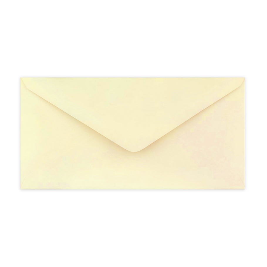 Enveloppes Auto-Adhésives Clairefontaine Ivoire - Format DL 11x22cm 120g/m² Ivoire- Invitation et Correspondance