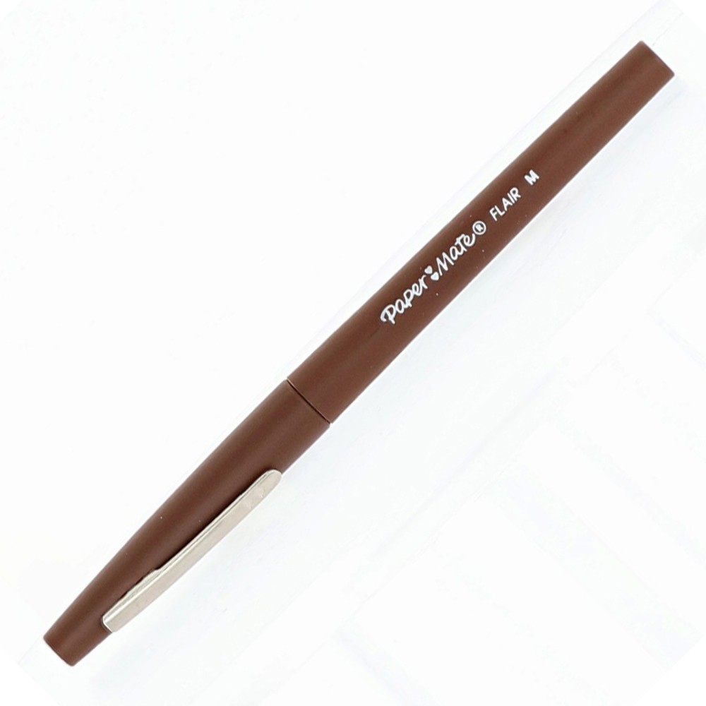 Feutre medium Papermate FLAIR NYLON - Marron  pour écriture précise et dessin technique