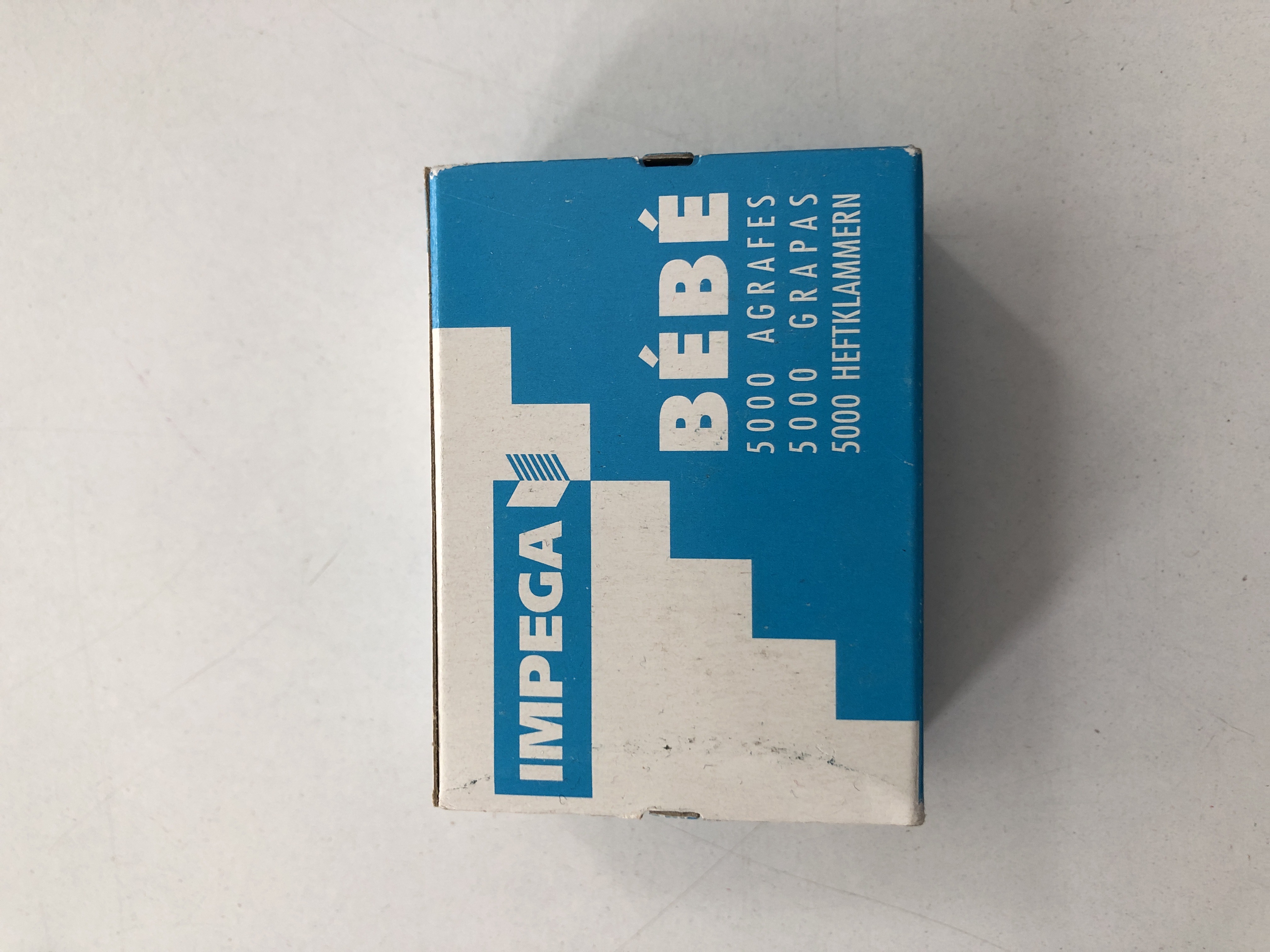 Agrafes IMPEGA -BEBE 8/4   5000 pièces pour agrafeuse standard, usage bureau et maison