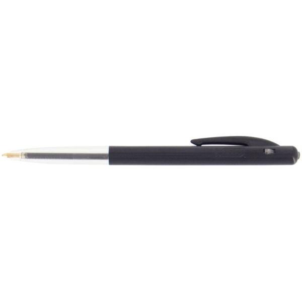 Stylo à bille rétractable Bic M10 - Encre noire - Corps ergonomique