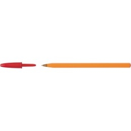 Stylo à bille Bic Gamme Orange 8099241 - Rouge Pointe Fine pour Écriture Précise