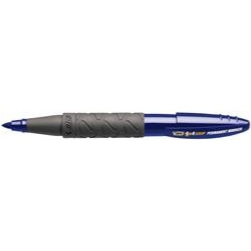 Feutre Bic Marker permanent Rouge - Pointe bisotée, encre indélébile, pour papier, carton, plastique