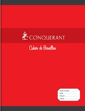 Cahier de brouillon Conquerant 170 x 220 mm Grands carreaux Séyès 48 pages pour fournitures scolaires et bureau
