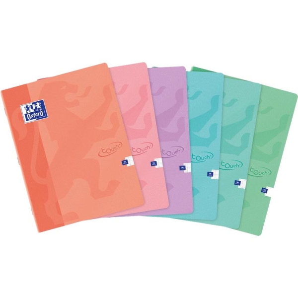 Oxford Touch - Cahier 24x32cm 96 Pages Grands Carreaux (Seyès) - Pour Étudiants et Professionnels
