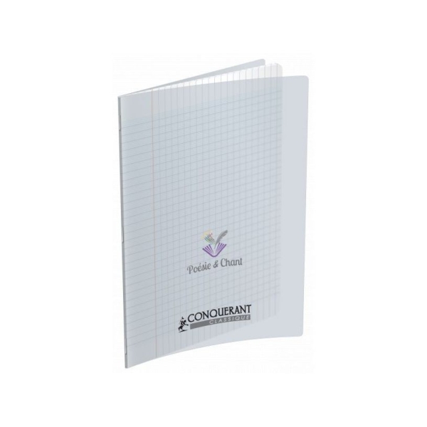 Cahier de poésie et chant Conquérant Classique - A4 96 pages Seyes pour Écriture et Création