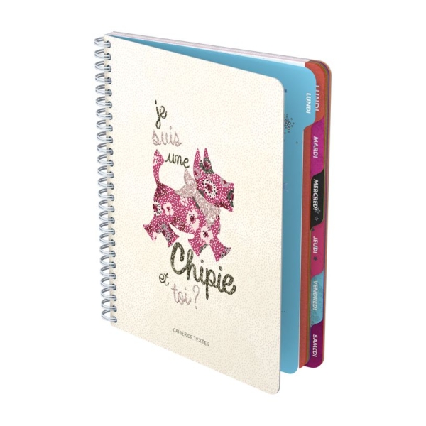 Cahier de textes Chipie Miss Hamelin - 17 x 22 cm - Organisation scolaire