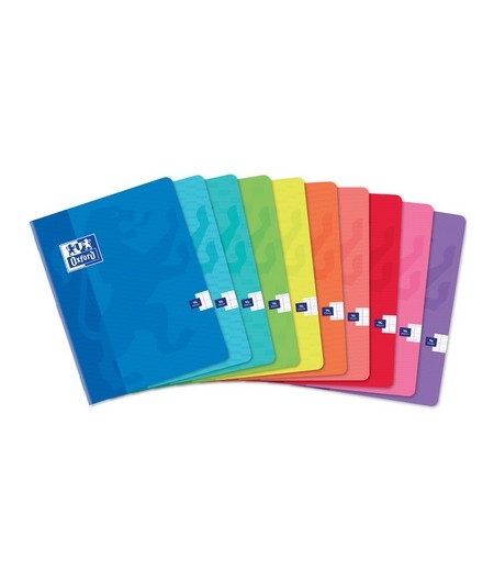 Cahier Oxford 17 x 22 cm - 96 pages petits carreaux 5x5 - Usage scolaire et professionnel