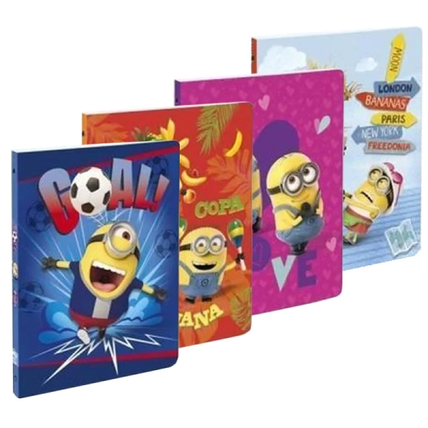 Classeur PP EXACOMPTA Minions D20 - 4 anneaux pour organisation scolaire ou bureau