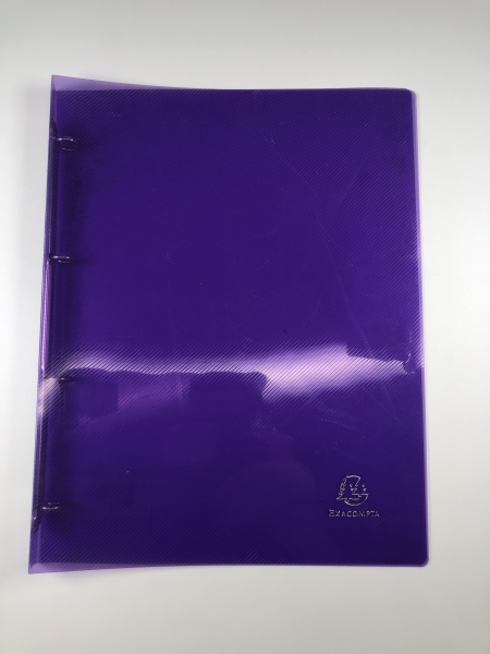 Classeur souple Exacompta 4 anneaux - Format A4 Polypropylène pour Organisation de Documents