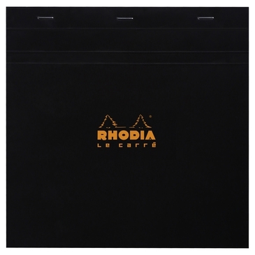Bloc-notes agrafé Rhodia 210209C - Petits carreaux 21x21 cm 80 feuilles détachables pour prise de notes