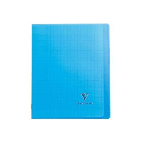 Cahier Clairefontaine Koverbook - Polypro 17 x 22 cm - 48 pages grands carreaux Seyes pour école et bureau
