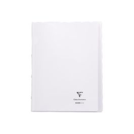 Cahier Clairefontaine Koverbook - Polypro 24 x 32 cm - 96 pages petits carreaux 5x5 mm - transparent pour école et bureau