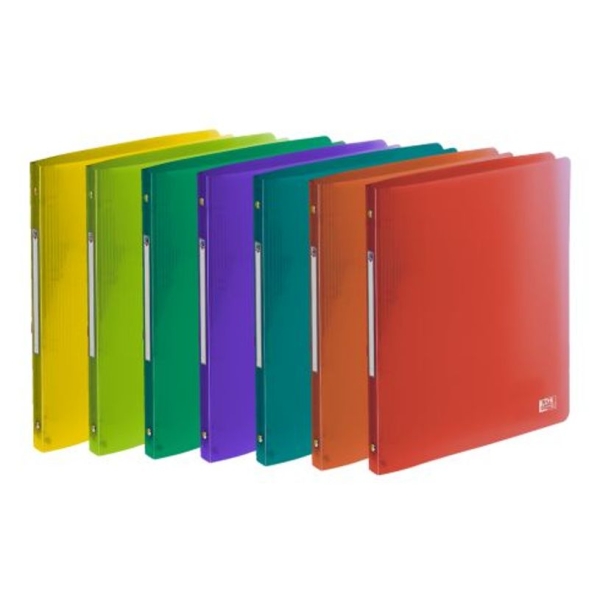 Classeur Oxford School Life A4 - 4 anneaux PP 20mm pour documents scolaires