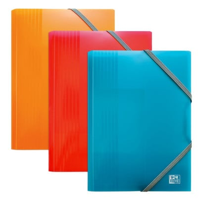 Chemise à élastique Oxford School Life - A6 PP Assorti pour documents scolaires