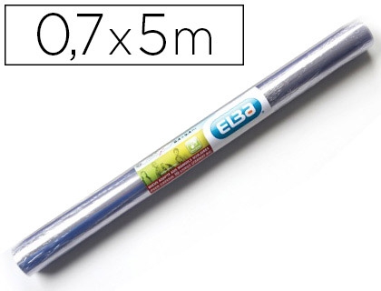 Film couvre-livres Oxford cristal incolore en PVC 700 mm x 5 m - protection transparente pour livres et documents