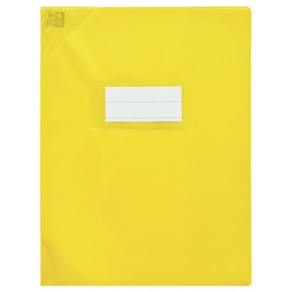 Protège cahier Oxford Strong Line - A4 21x29,7 cm - jaune opaque sans rabat pour organisation scolaire et bureau