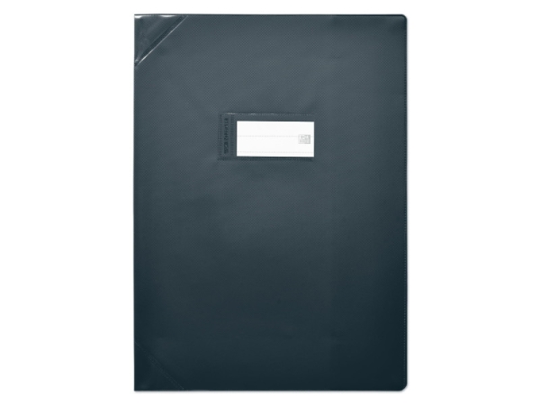 Protège-cahier Oxford STRONG LINE - 240 x 320 mm, noir, pour cahiers scolaires et organisation bureau