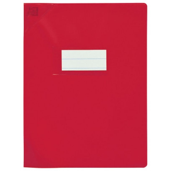 Protège-cahier Oxford STRONG LINE - 240 x 320 mm, rouge, pour cahiers scolaires et bureau